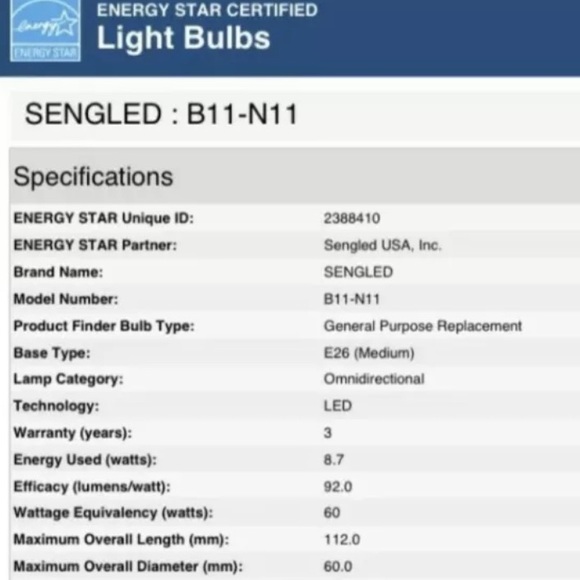 2 Smart Light Bulb Sengled Smarthome Alexa Bluetooth Voice Control Remote Access - Picture 7 of 12